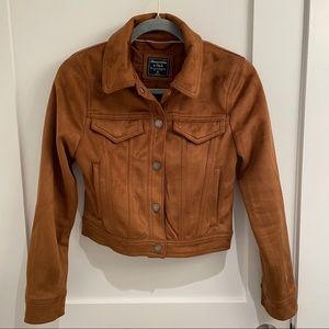 Abercrombie Fitch Suede Trucker Jacket 